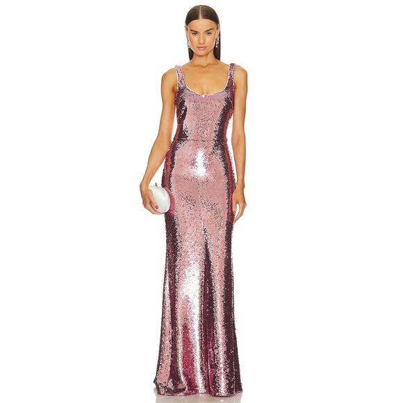 NBD Kaity Gown Maxi Sequin Embellished Formal Party Evening Statement Prom Small - Picture 2 of 12